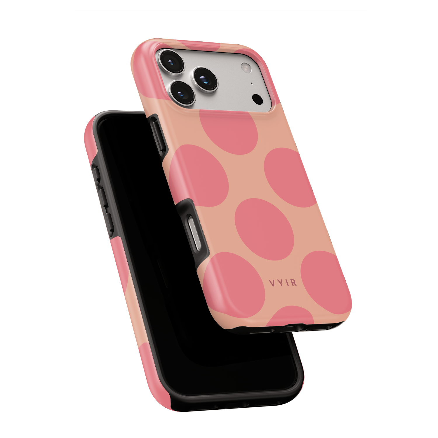Big Polka Dots, Melon - Shockproof MagSafe iPhone Case - VYIR