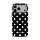 Classic Polka Dots, Black Noir - Tough MagSafe iPhone Hoesje