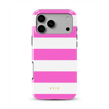 Horizontal Stripes, Fashion Pink - Tough Telefoonhoesje