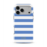 Horizontal Stripes, Parijse blauw - Tough MagSafe iPhone Telefoonhoesje