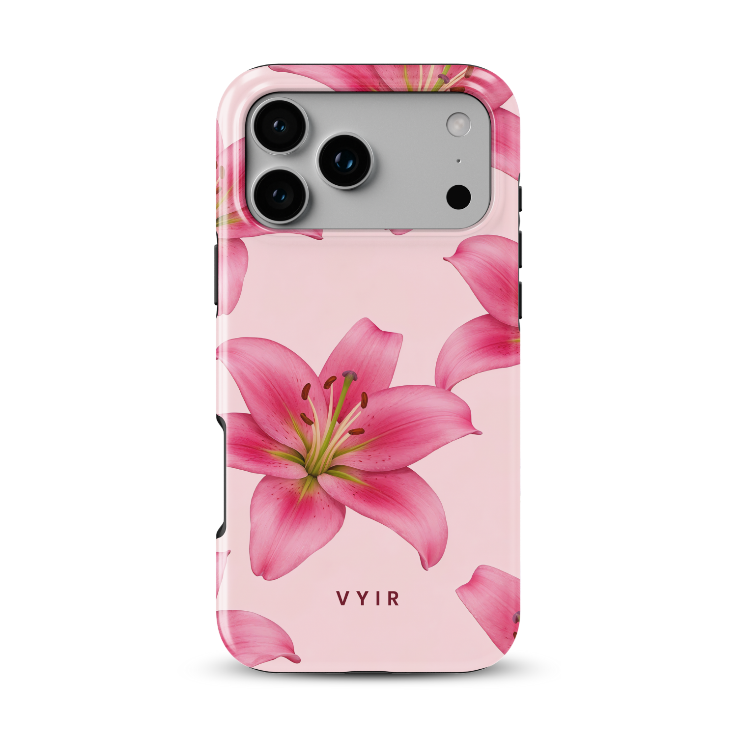 Pink Lily Bloom - Shockproof Phone Case - VYIR