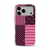 VYIR Signature 4-Checker, Burgundy - Tough Telefoonhoesje