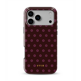 VYIR Signature Flowers, Burgundy - Tough MagSafe iPhone Hoesje