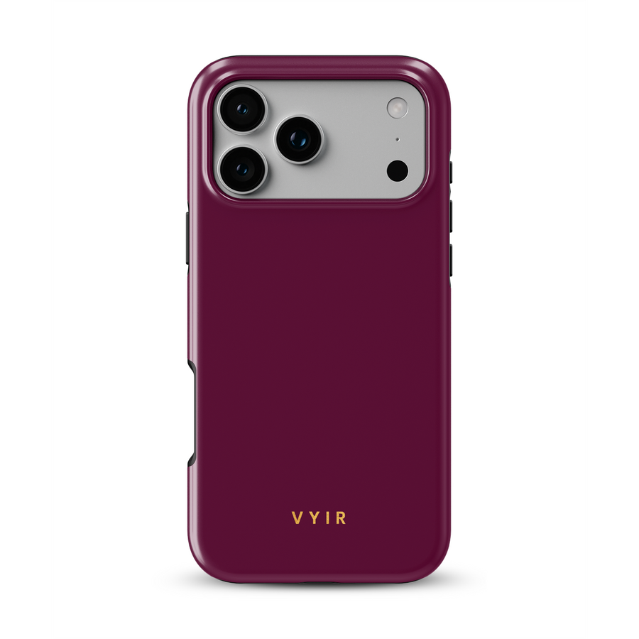 VYIR Signature Solid Colors, Bordeauxrood - Tough MagSafe iPhone Hoesje