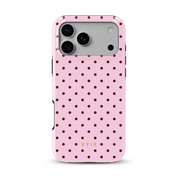 Tiny Polka Dots, Candy Pink - Shockproof Phone Case - VYIR