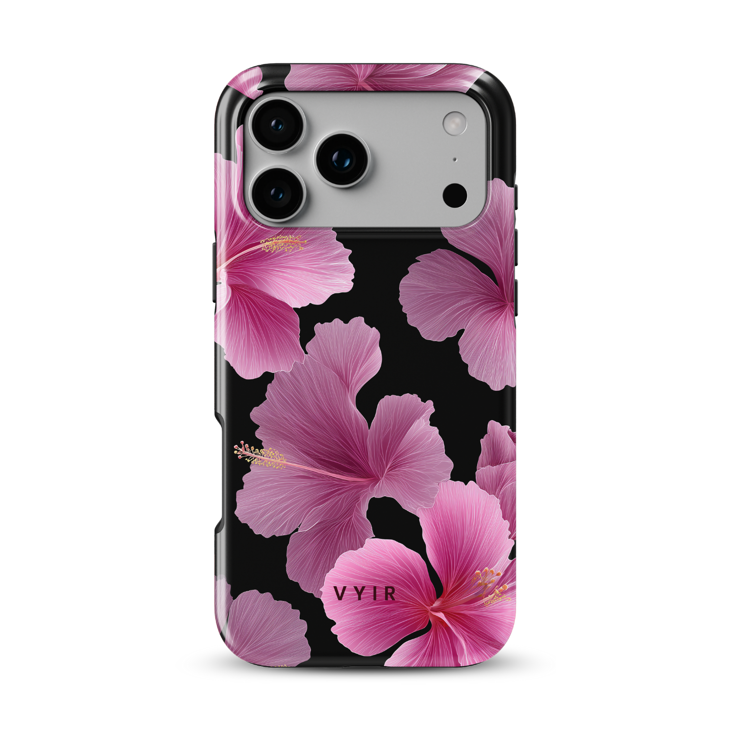 Violet Night Hibiscus - Shockproof Phone Case - VYIR