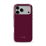 Vertical Stripes, Merlot - Tough MagSafe iPhone-hoesje