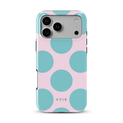 Big Polka Dots, Cotton Candy - Shockproof MagSafe iPhone Case - VYIR