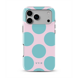 Big Polka Dots, Cotton Candy - Tough iPhone Hoesje