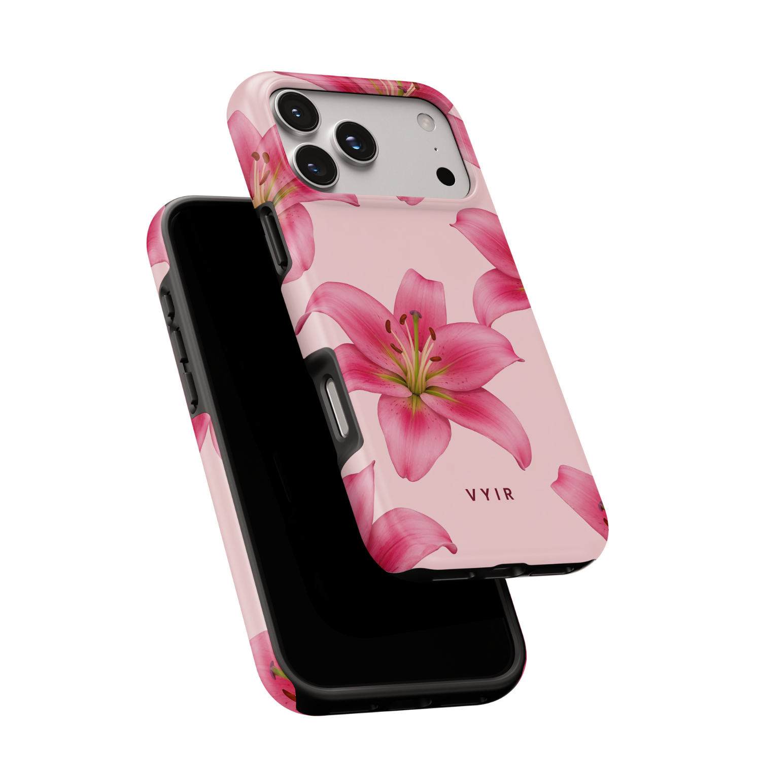 Pink Lily Bloom - Shockproof Phone Case - VYIR