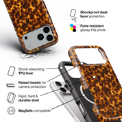 Tortoiseshell, Amber - Shockproof MagSafe iPhone Case - VYIR