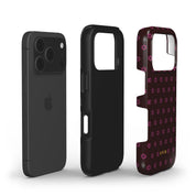 VYIR Signature Flowers, Burgundy - Shockproof Phone Case - VYIR