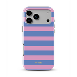 Horizontal Stripes, Periwinkle Dream - Tough Telefoonhoesje