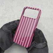 Vertical Stripes, Candy Pink - Tough Telefoonhoesje